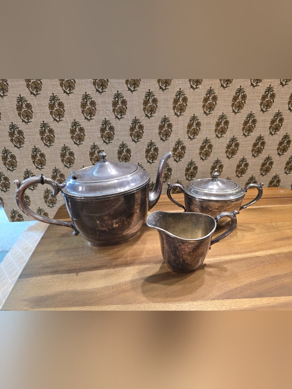 Vintage 3-Piece Silver-Plated Tea Service by the Benedict Proctor Mfg. Co Canada